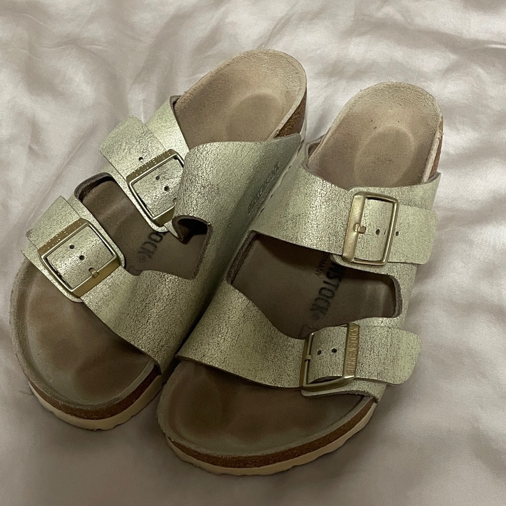 GUC Gold Birkenstocks